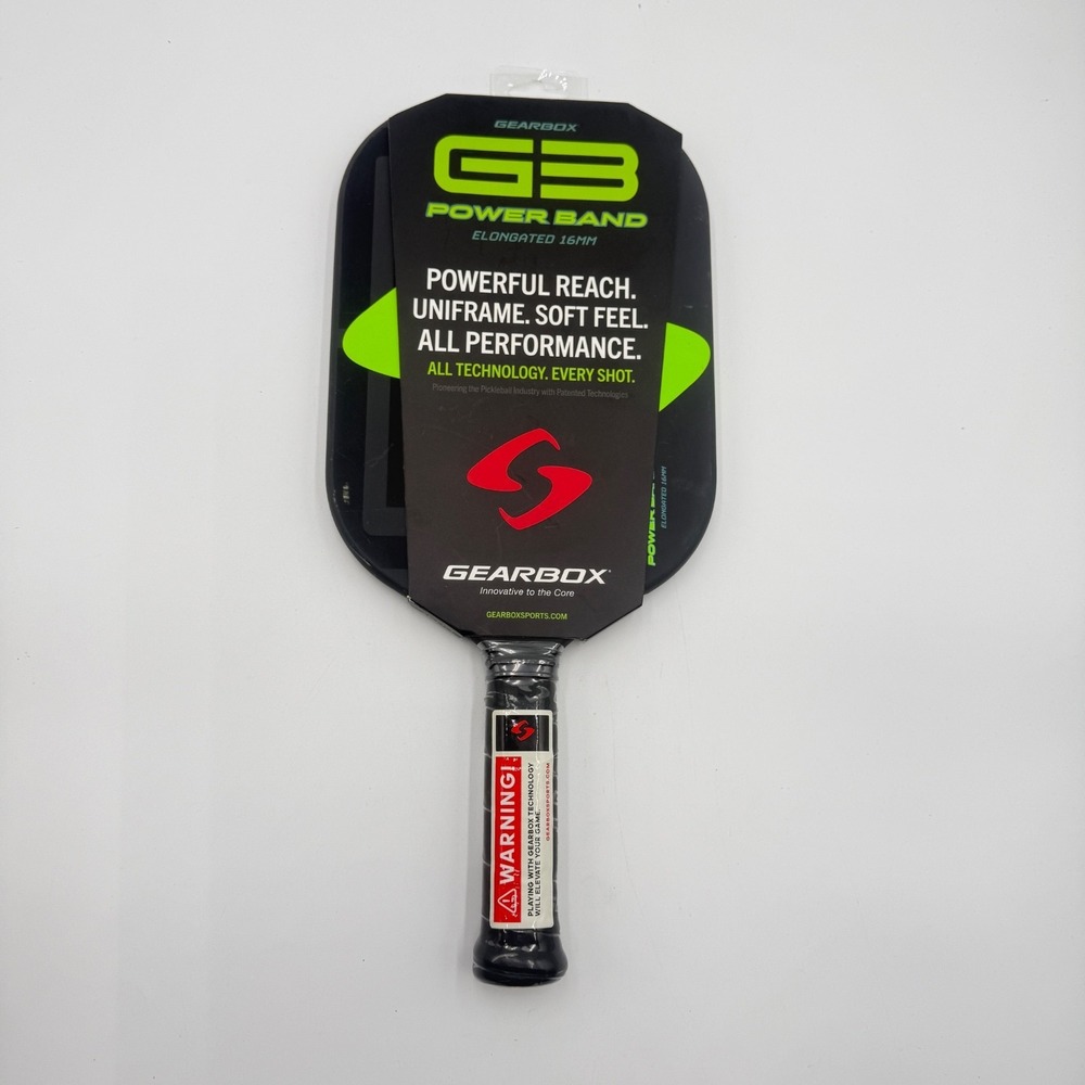 Gearbox G3 Powerband Pickleball Paddle - Elongated 16mm - 8 oz - Textured *NEW*